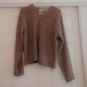Cropped Brown Paul Harris Design Sweater